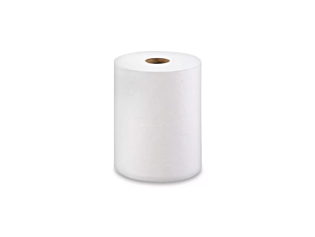 Toalla blanca en rollo