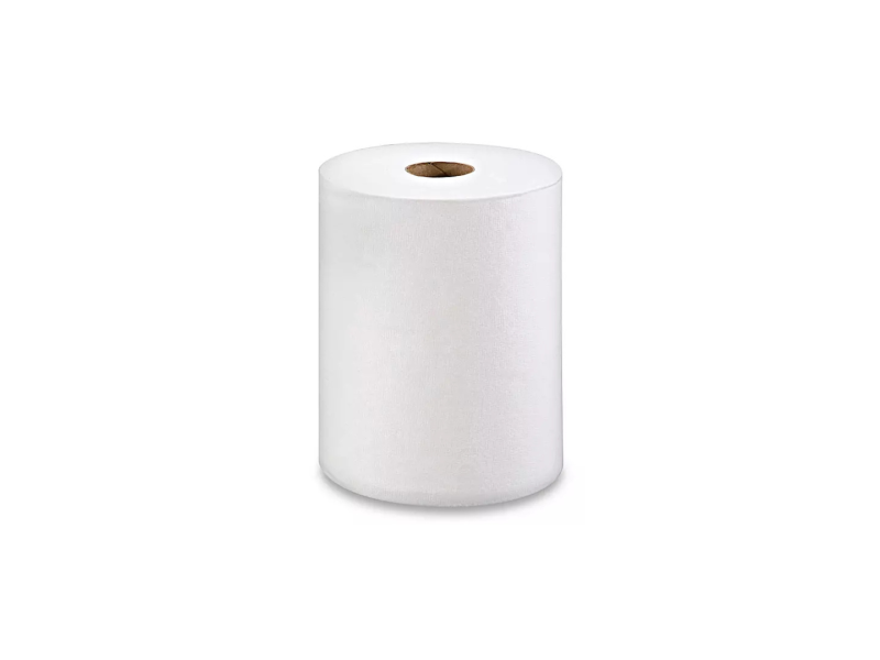Toalla blanca en rollo Toalla blanca en rollo