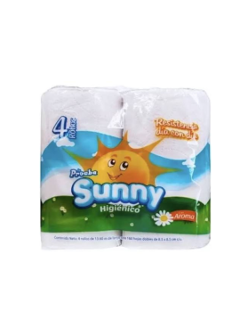 Papel Higiénico tradicional marca Sunny