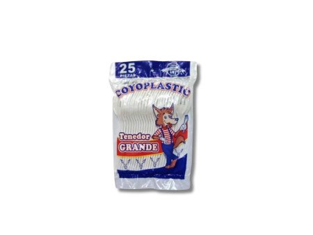 Tenedor desechable sopero coyoplastic